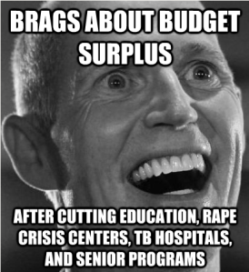 Scott budget surplus